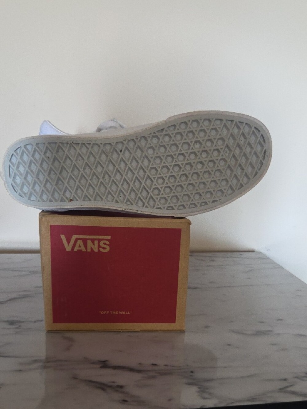 Vans Women's White Low-Top Canvas Sneakers - Picture 7 of 7